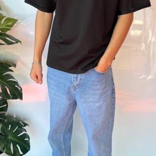 Футболка i8denim (S-2XL) 2025 black (лето) i8denim 2025 black