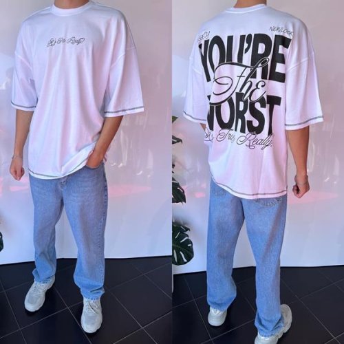 Футболка i8denim (S-XL) 2065 white (лето) i8denim 2065 white