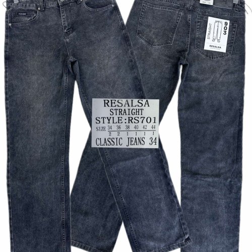 Джинсы God Baron (34-44) RS701 black (деми) God Baron RS701 black