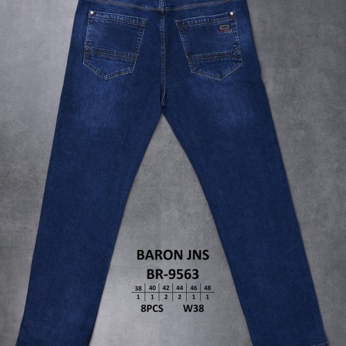 Джинсы God Baron (38-48) BR-9563 blue (деми) God Baron BR-9563 blue