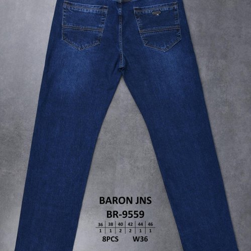 Джинсы God Baron (36-46) BR-9559 blue (деми) God Baron BR-9559 blue