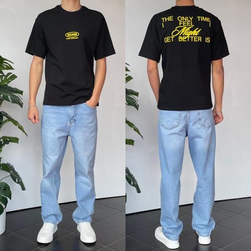 Футболка i8denim (S-XL) 2158 black (лето) i8denim 2158 black