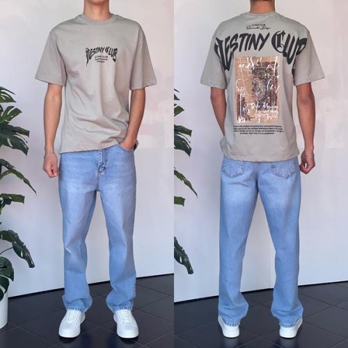 Футболка i8denim (S-XL) 2170 grey (лето) i8denim 2170 grey