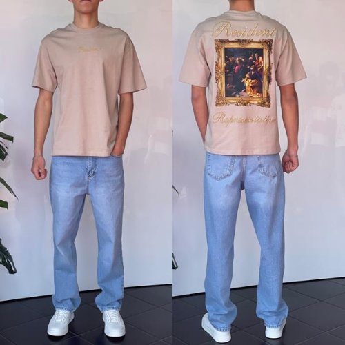 Футболка i8denim (S-XL) 2174 beige (лето) i8denim 2174 beige