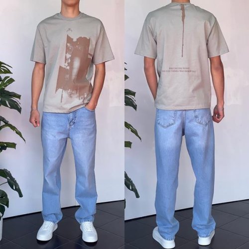 Футболка i8denim (S-XL) 2185 grey (лето) i8denim 2185 grey