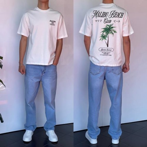 Футболка i8denim (S-XL) 2221 white (лето) i8denim 2221 white