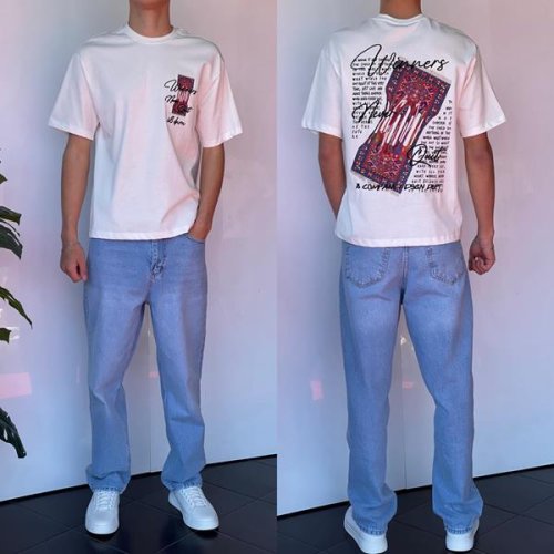 Футболка i8denim (S-XL) 2233 white (лето) i8denim 2233 white