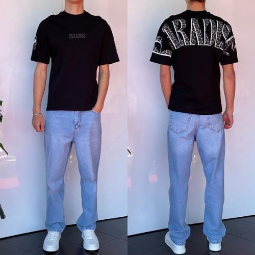 Футболка i8denim (S-XL) 2237 black (лето) i8denim 2237 black