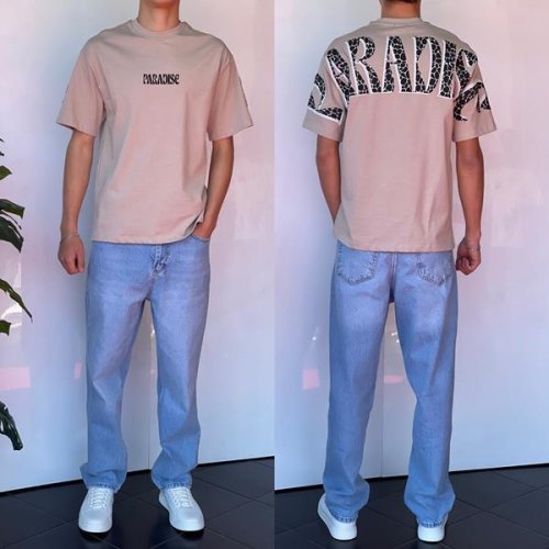 Футболка i8denim (S-XL) 2238 beige (лето) i8denim 2238 beige