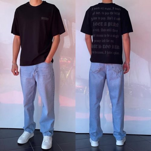 Футболка i8denim (S-XL) 2240 black (лето) i8denim 2240 black