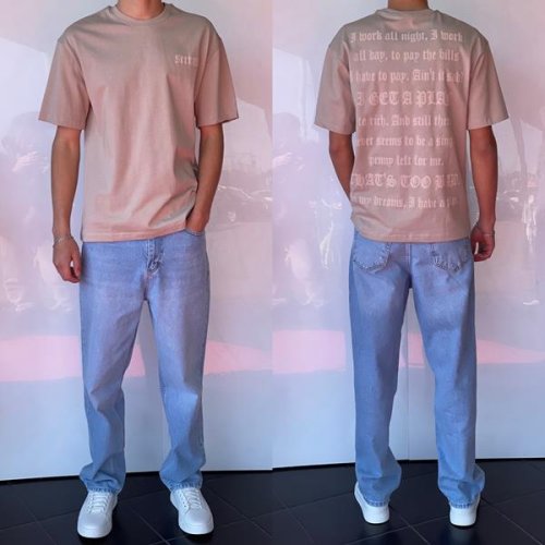 Футболка i8denim (S-XL) 2241 beige (лето) i8denim 2241 beige