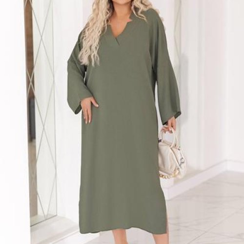 Платье Seven Zikina (50-64) 1313 khaki (деми) Seven Zikina 1313 khaki