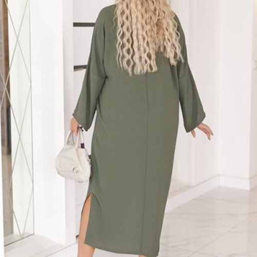 Платье Seven Zikina (50-64) 1313 khaki (деми) Seven Zikina 1313 khaki