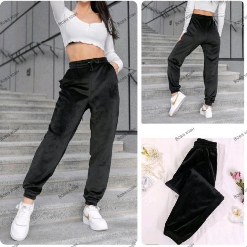 Штаны спорт Hoan (46-58) 96274 black (деми) Hoan 96274 black