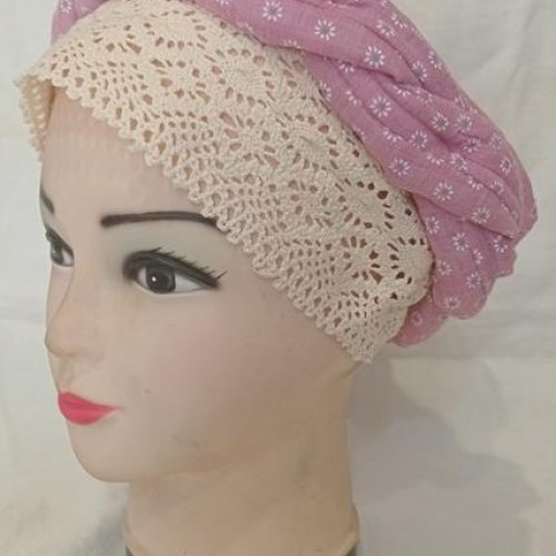 Чалма Mabi (56-62) MB122 pink (лето) Mabi MB122 pink