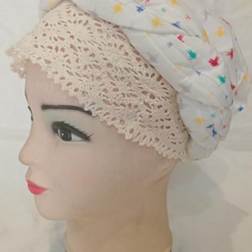 Чалма Mabi (56-62) MB124 white (лето) Mabi MB124 white