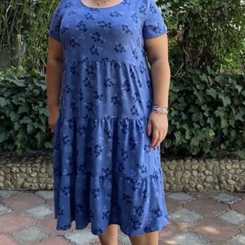 Платье BAT (50-56) 1940 blue (лето) BAT 1940 blue