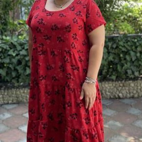 Платье BAT (50-56) 1940 red (лето) BAT 1940 red