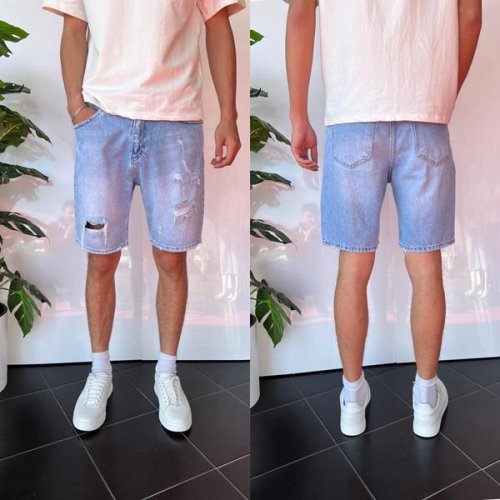 Шорты i8denim (29-36) 2265 l.blue (лето) i8denim 2265 l.blue