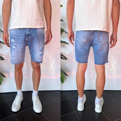 Шорты i8denim (29-36) 2267 l.blue (лето) i8denim 2267 l.blue