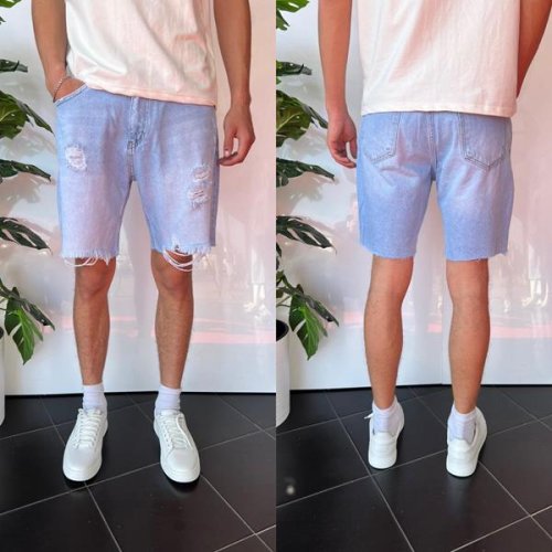 Шорты i8denim (29-36) 2270 l.blue (лето) i8denim 2270 l.blue