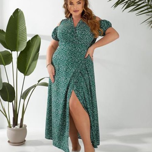 Платье BAT (48-58) 358 green (лето) BAT 358 green