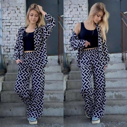 Костюм Karolina (34-42) KR107 black (деми) Karolina KR107 black