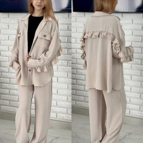 Костюм Karolina (32-42) KR115 l.beige (деми) Karolina KR115 l.beige