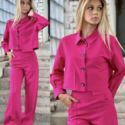 Костюм Karolina (32-42) KR92 crimson (деми) Karolina KR92 crimson