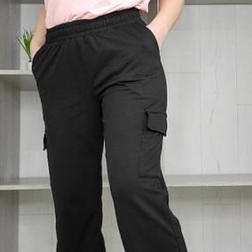 Штаны спорт Sport style (S-XL) 1052 black (деми) Sport style 1052 black