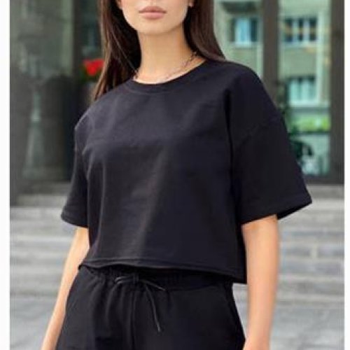 Костюм Sport style (S-XL) 1249 black (лето) Sport style 1249 black