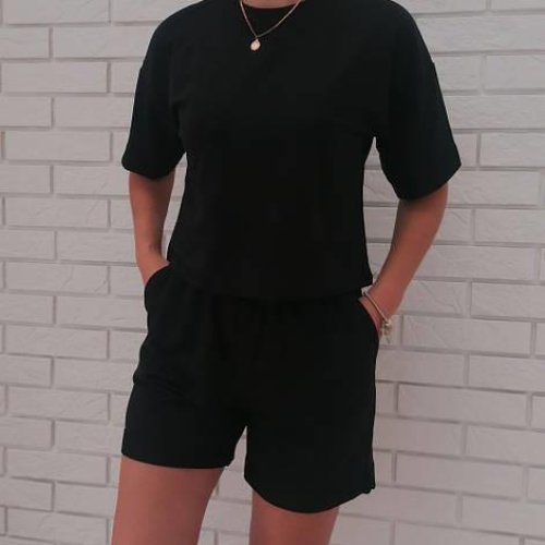 Костюм Sport style (S-XL) 1249-1 black (лето) Sport style 1249-1 black