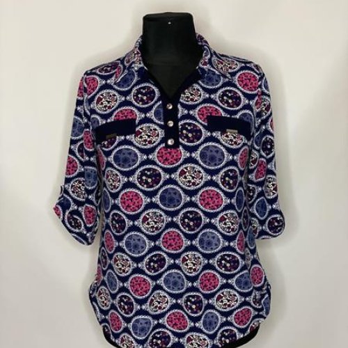 Блузка Kirgiz (50-60) K56 blue (деми) Kirgiz K56 blue