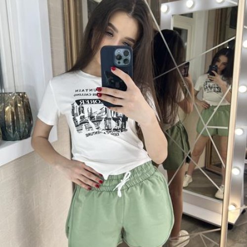 Шорты Valentina (42-46) 005 mint (лето) Valentina 005 mint