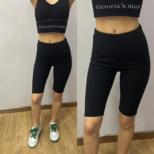 Велосипедки Valentina (42-52) 02 black (лето) Valentina 02 black