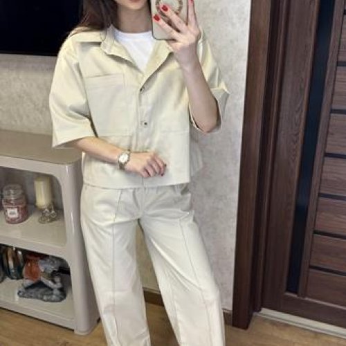 Костюм Valentina (42-48) 076 l.beige (лето) Valentina 076 l.beige