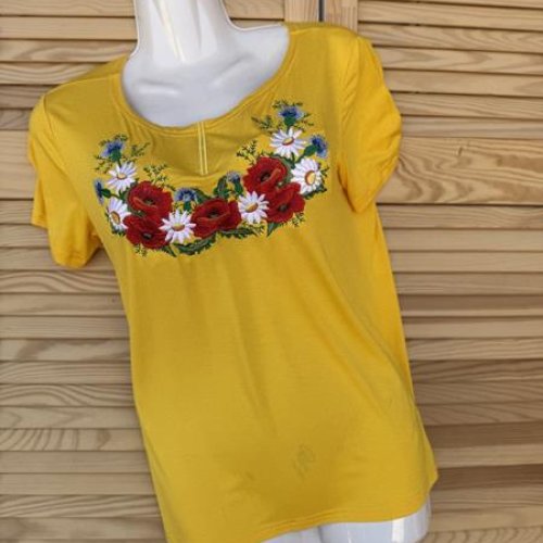 Вышиванка Sport style (S-2XL) 022 yellow (лето) Sport style 022 yellow