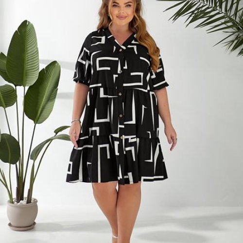 Платье BAT (52-56) 349 black (лето) BAT 349 black