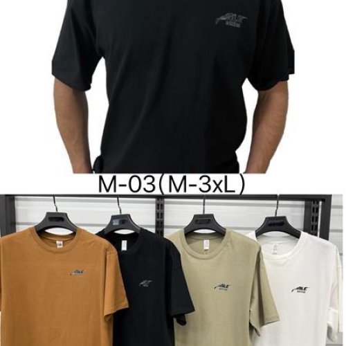 Футболка Annet (M-3XL) RZ-M03 brown (лето) Annet RZ-M03 brown