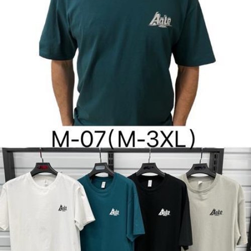 Футболка Annet (M-3XL) RZ-M07 black (лето) Annet RZ-M07 black