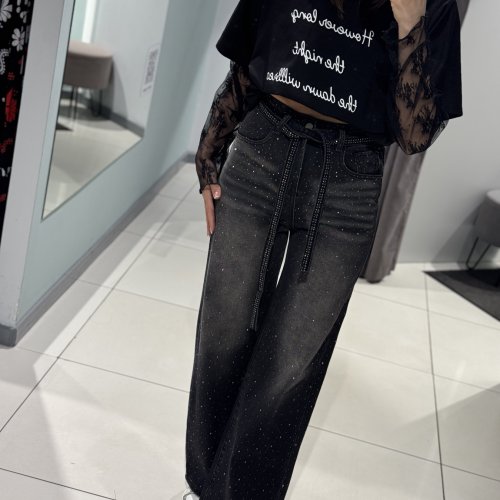 Джинсы Comod (S-XL) 81001 black (деми) Comod 81001 black