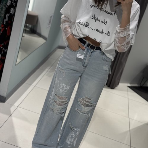 Джинсы Comod (M-XL) 89965 l.blue (деми) Comod 89965 l.blue