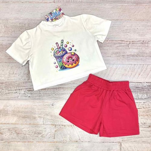 Костюм LiMa kids (116-140) 2514 white-crimson (лето) LiMa kids 2514 white-crimson