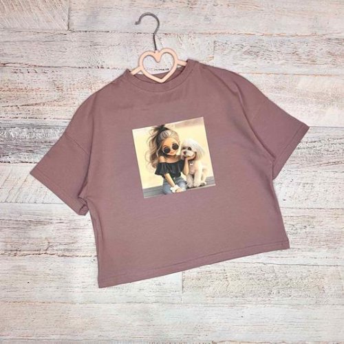 Футболка LiMa kids (134-158) LM36 brown (лето) LiMa kids LM36 brown