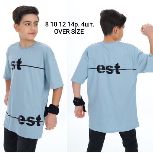 Футболка MMZ (8-14) M253 l.blue (лето) MMZ M253 l.blue