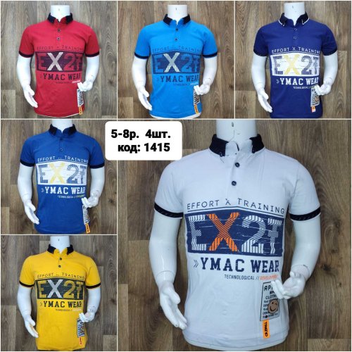 Футболка MMZ (5-8) 1415 blue (лето) MMZ 1415 blue