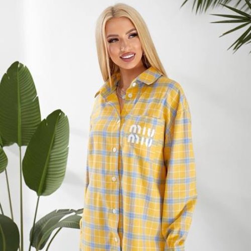 Рубашка Lelis (42-48) 1050 yellow (деми) Lelis 1050 yellow