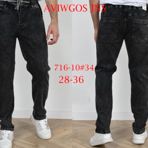 Джинсы God Baron (28-36) 716-10 black (деми) God Baron 716-10 black