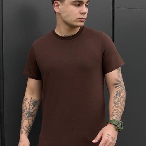 Футболка Sport style (M-2XL) 8 brown (лето) Sport style 8 brown