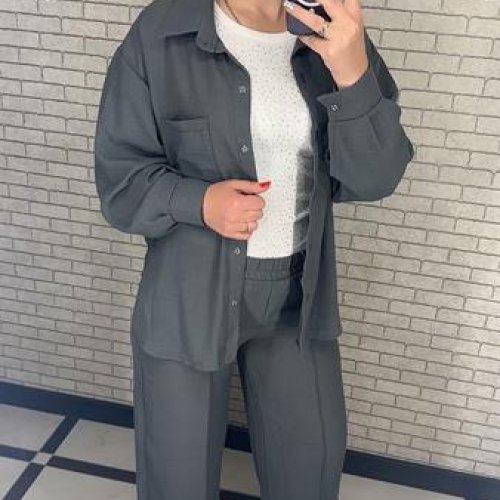 Костюм Valentina (42-52) 034 d.grey (деми) Valentina 034 d.grey